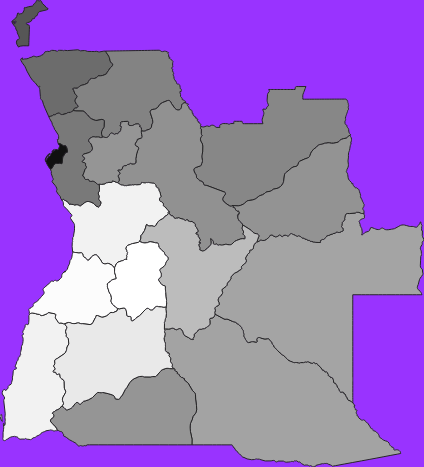 Angola elevation map
