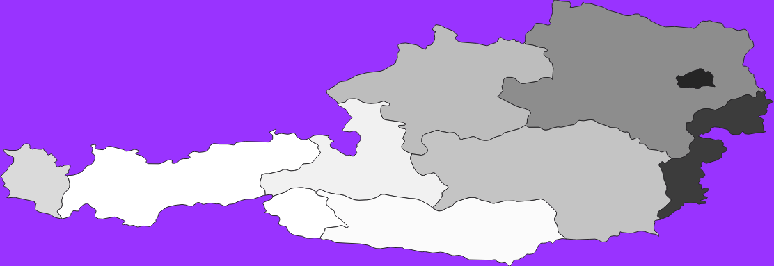 Austria elevation map