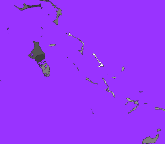 Bahamas elevation map