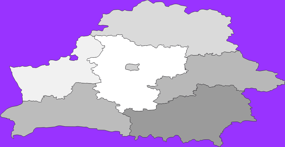 Belarus elevation map
