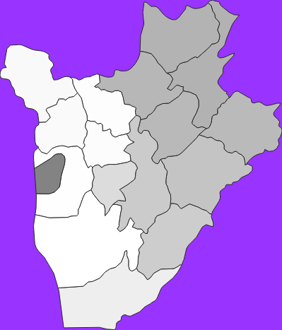 Burundi elevation map