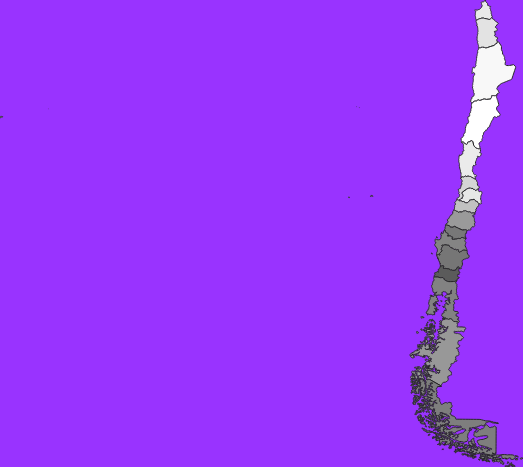 Chile elevation map