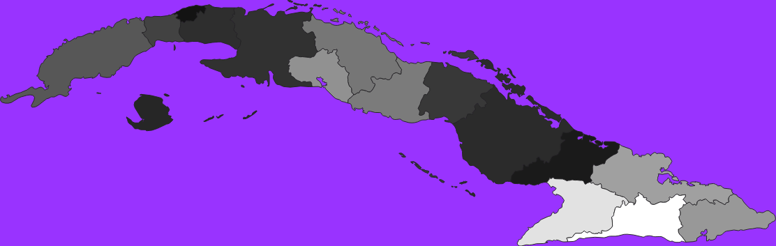 Cuba elevation map