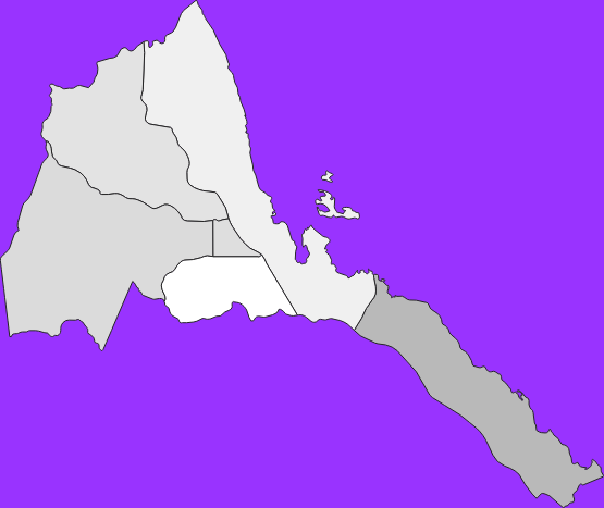Eritrea elevation map