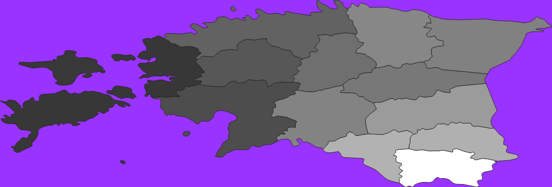 Estonia elevation map