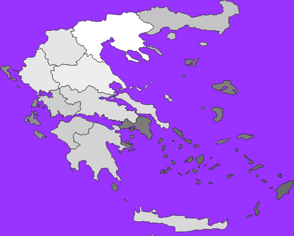 Greece elevation map