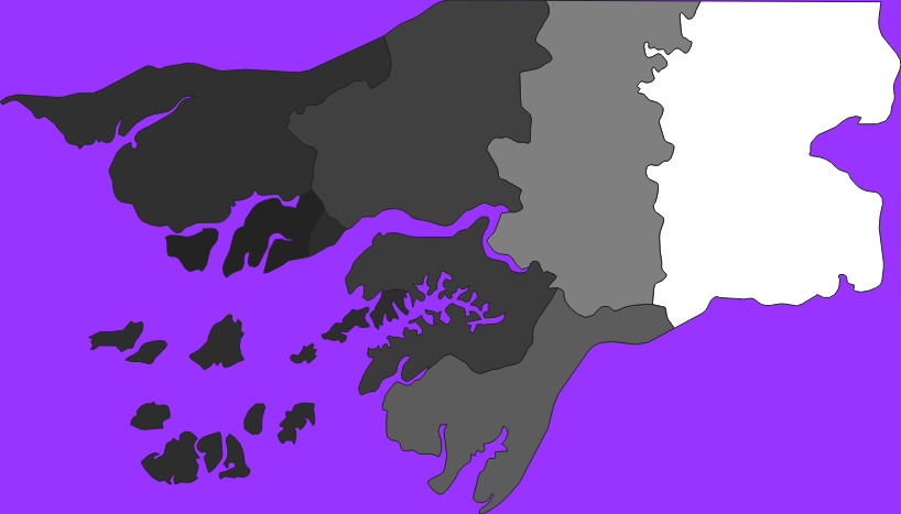 Guinea-Bissau elevation map