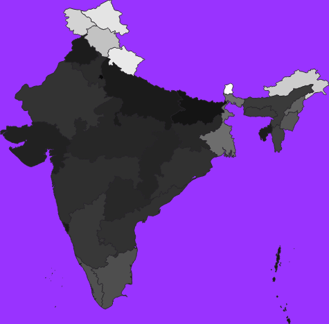 India elevation map