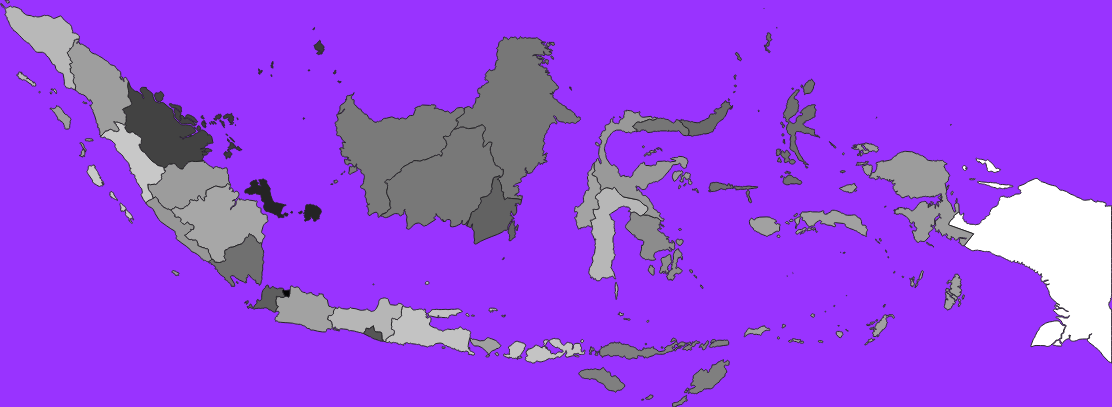 Indonesia elevation map