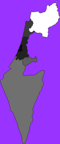 Israel elevation map