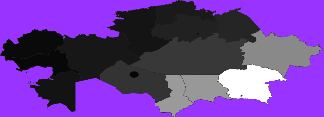 Kazakhstan elevation map