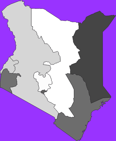 Kenya elevation map