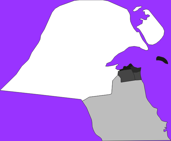 Kuwait elevation map