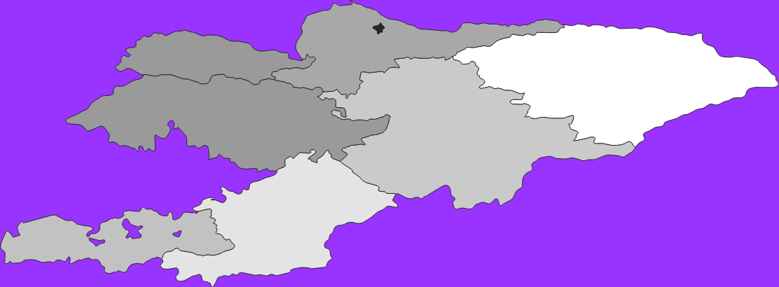 Kyrgyzstan elevation map