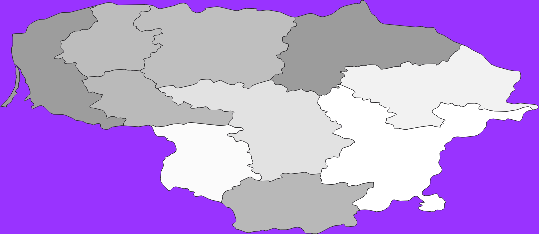Lithuania elevation map