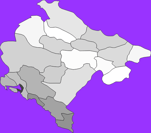 Montenegro elevation map