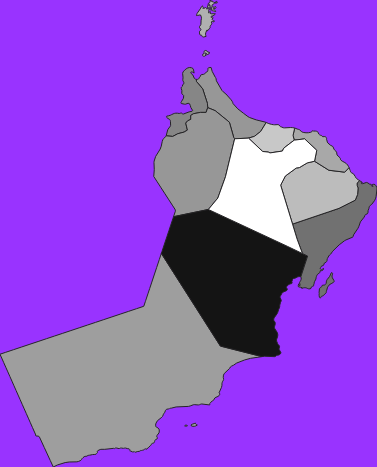Oman elevation map