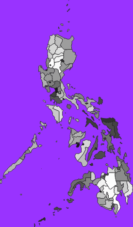 Philippines elevation map