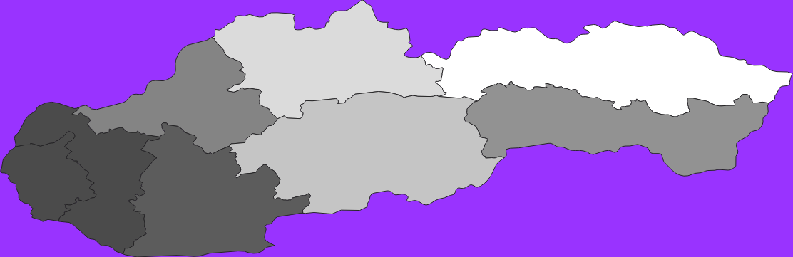 Slovakia elevation map