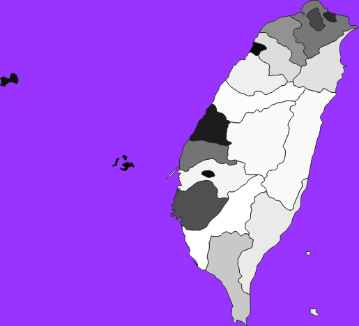 Taiwan elevation map