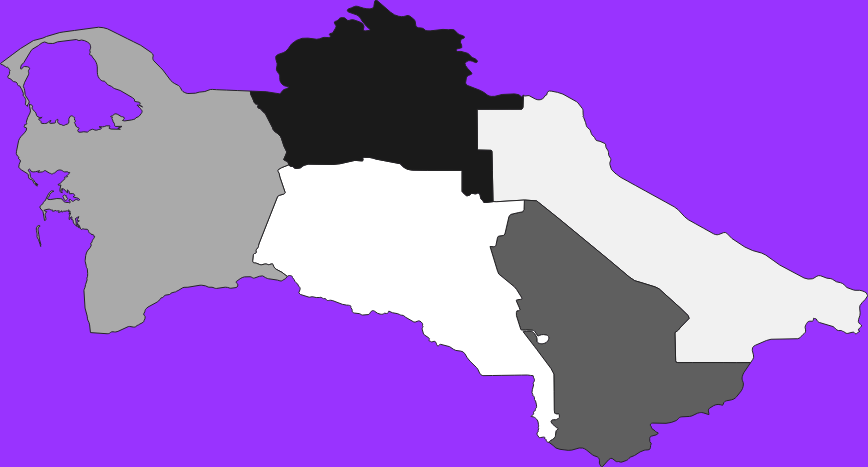 Turkmenistan elevation map