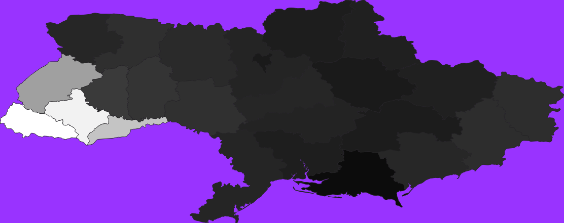 Ukraine elevation map