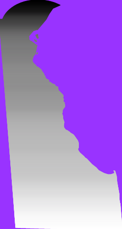 Equal population map of Delaware
