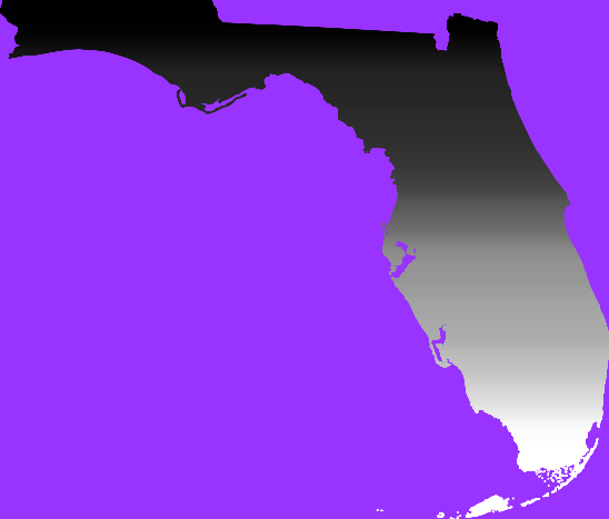 Equal population map of Florida