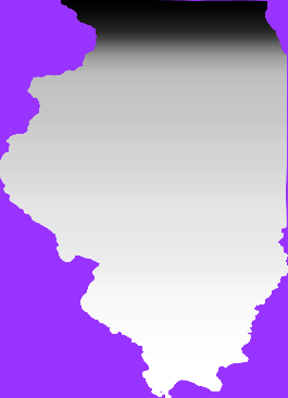 Equal population map of Illinois