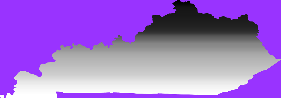 Equal population map of Kentucky
