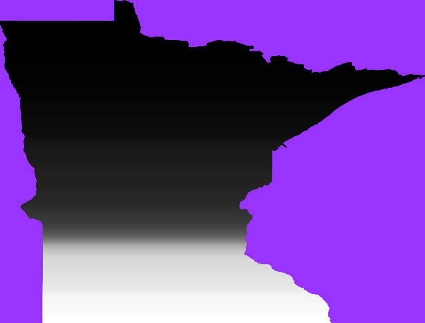 Equal population map of Minnesota
