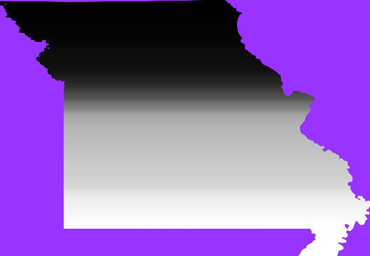Equal population map of Missouri