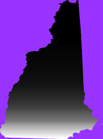 Equal population map of New Hampshire