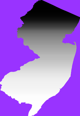 Equal population map of New Jersey