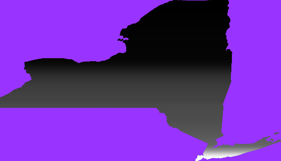 Equal population map of New York