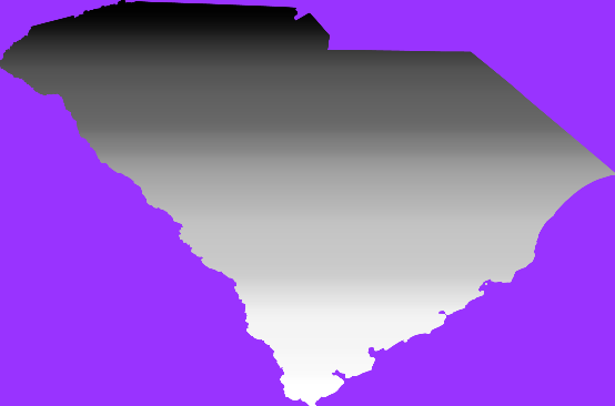 Equal population map of South Carolina