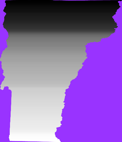 Equal population map of Vermont