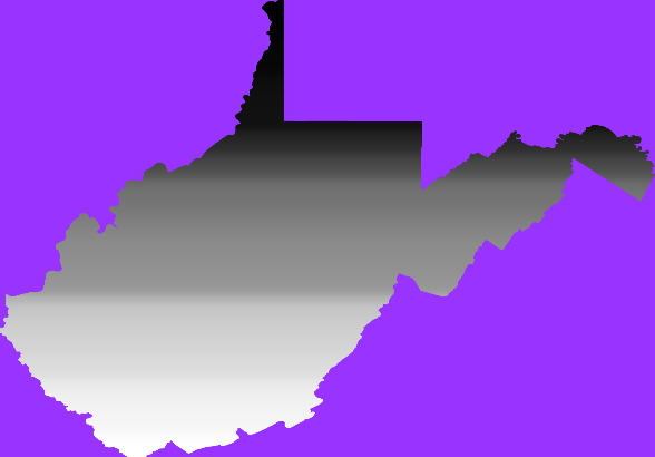 Equal population map of West Virginia